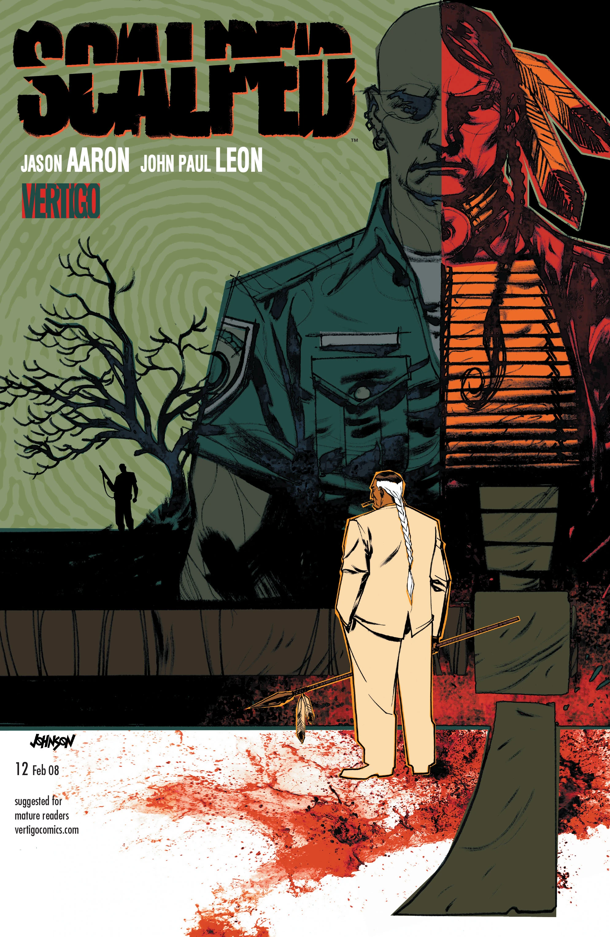 Scalped #12 (DC, 2007 — Cover A) cover
